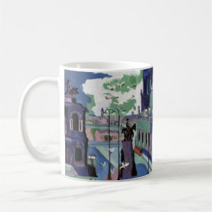 Kirchner Blick auf den Dresdner Schlossplatz Feine Kaffeetasse