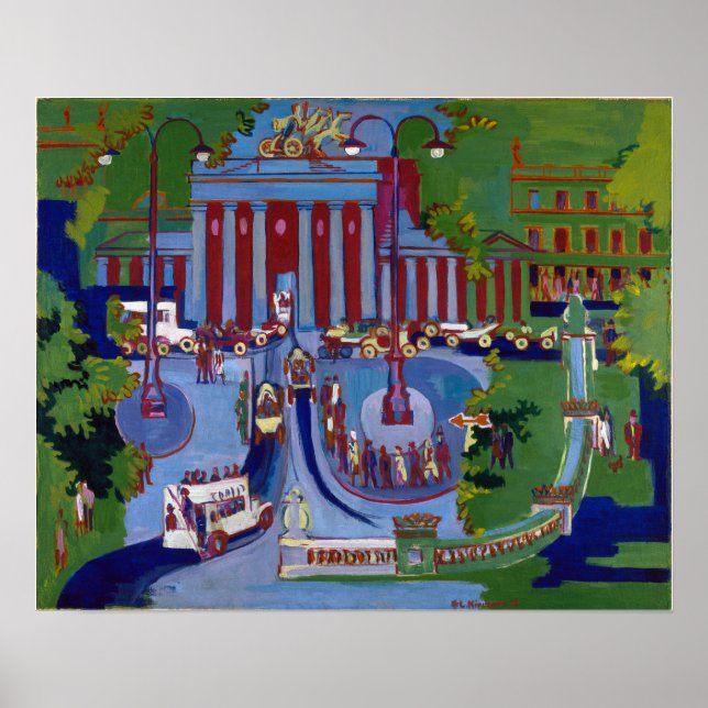 Kirchner - Brandenburger Tor 1929 Poster (Vorne)