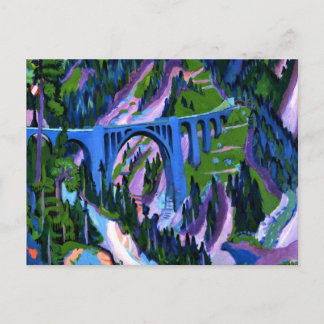 Kirchner - Brücke bei Wiesen Postkarte