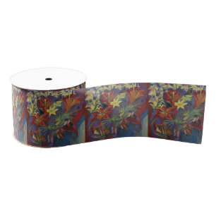 Kirchner Expressionistische Lebendige Orangefarben Ripsband