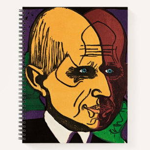 Kirchner Expressionistisches Porträt Notizbuch