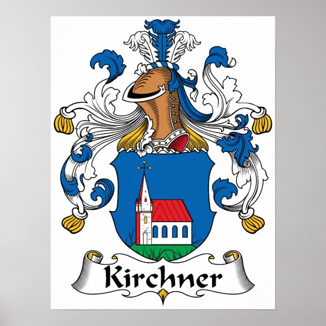 Kirchner Familienwappen Poster (Vorne)