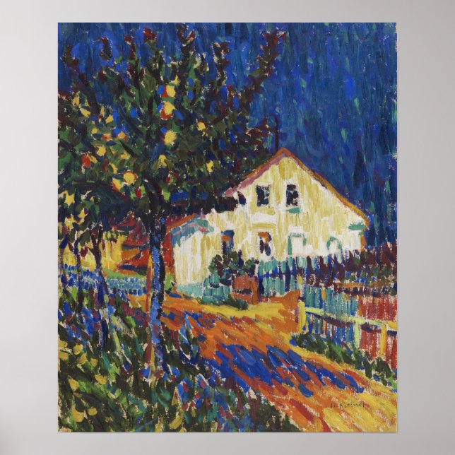 Kirchner - Mit Apfelbaum 1907 Poster (Vorne)