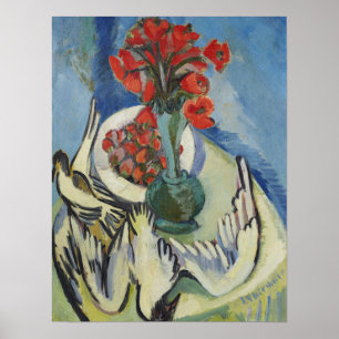 Kirchner - Stillleben mit Moven Mohn Samen und ... Poster