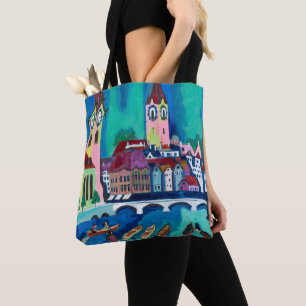 Kirchner Zürcher Stadtlandschaft Expressionistisch Tasche