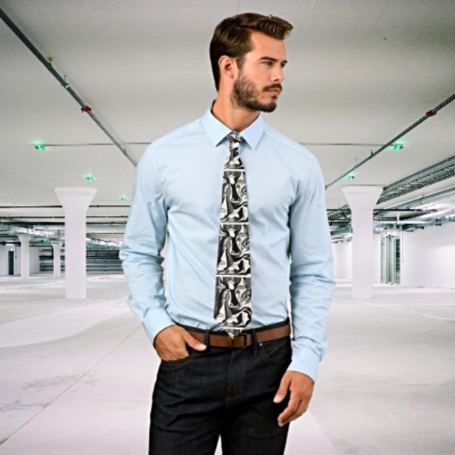 Kirchners große Kuh liegt nieder - Kunst Krawatte (Von Creator hochgeladen)