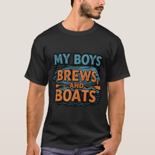 Kirchplatzpier Jungen fischen T-Shirt