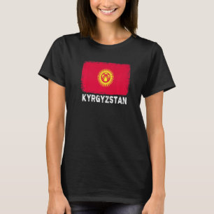 Kirgisische Flagge Unterstützung kirgisische Mensc T-Shirt