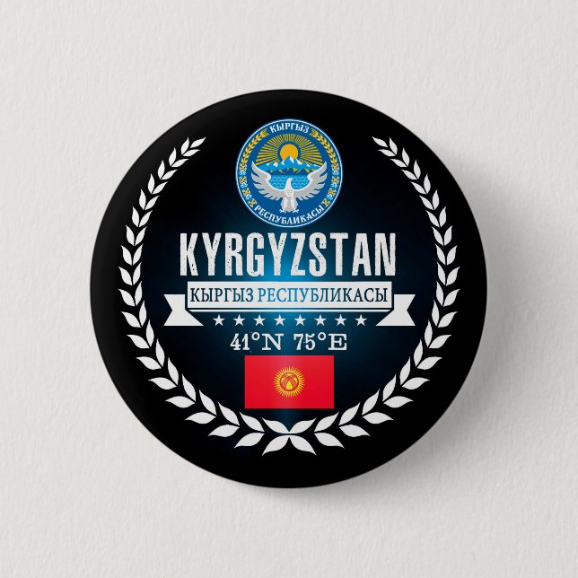 Kirgisistan Button (Vorderseite)