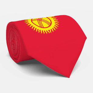 Kirgisistan-Flagge Krawatte