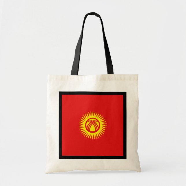 Kirgisistan-Flaggen-Tasche Tragetasche (Vorne)