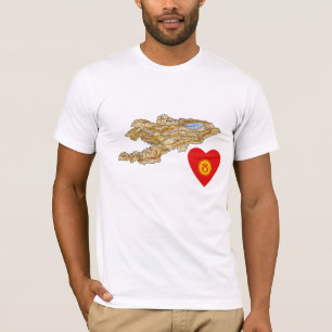 Kirgisistans T - Shirt für Flaggen
