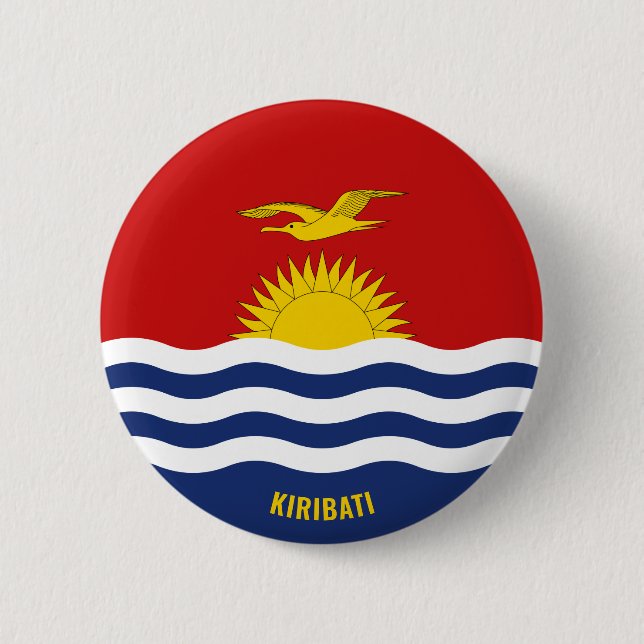 Kiribati Flag Charming Patriotic Button (Vorderseite)