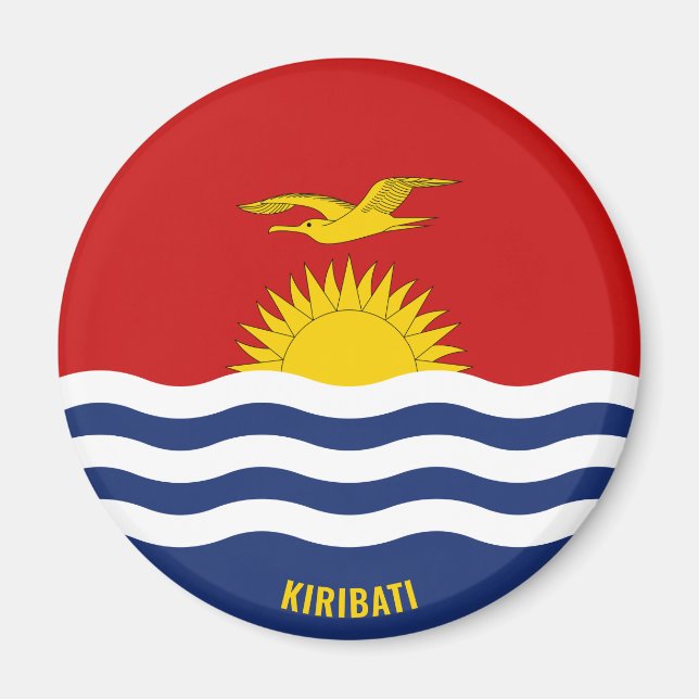 Kiribati Flag Charming Patriotic Magnet (Vorne)