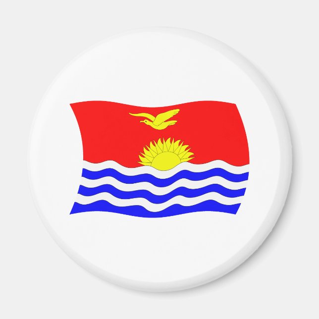 Kiribati Flag Magnet (Vorne)