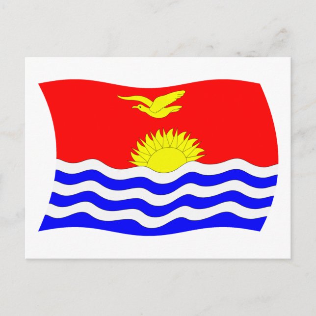 Kiribati Flag Postkarte (Vorderseite)