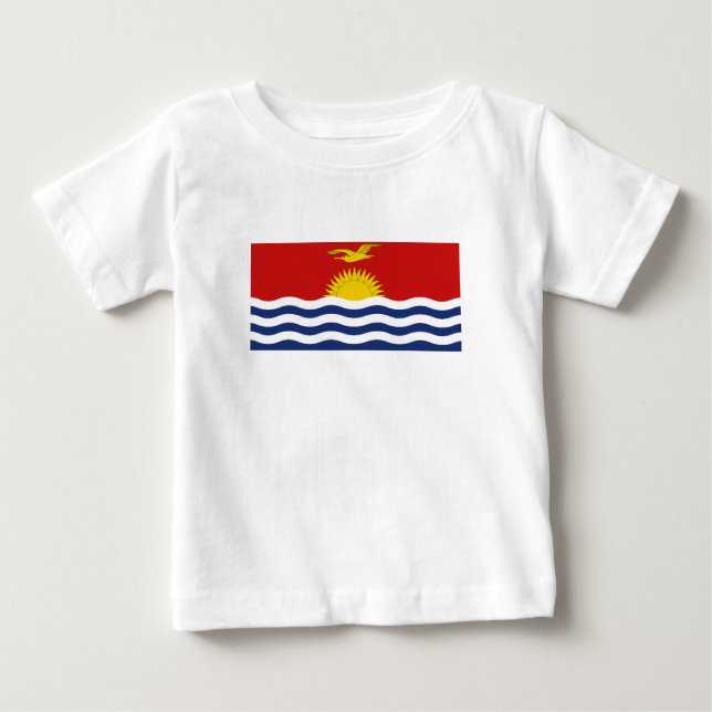 Kiribati-Flagge Baby T-shirt (Vorderseite)