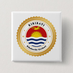 Kiribati-Flagge Button