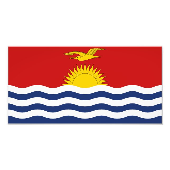 Kiribati-Flagge Fotodruck (Vorne)