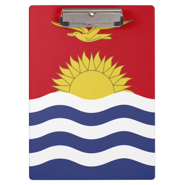 Kiribati-Flagge Klemmbrett (Vorderseite)