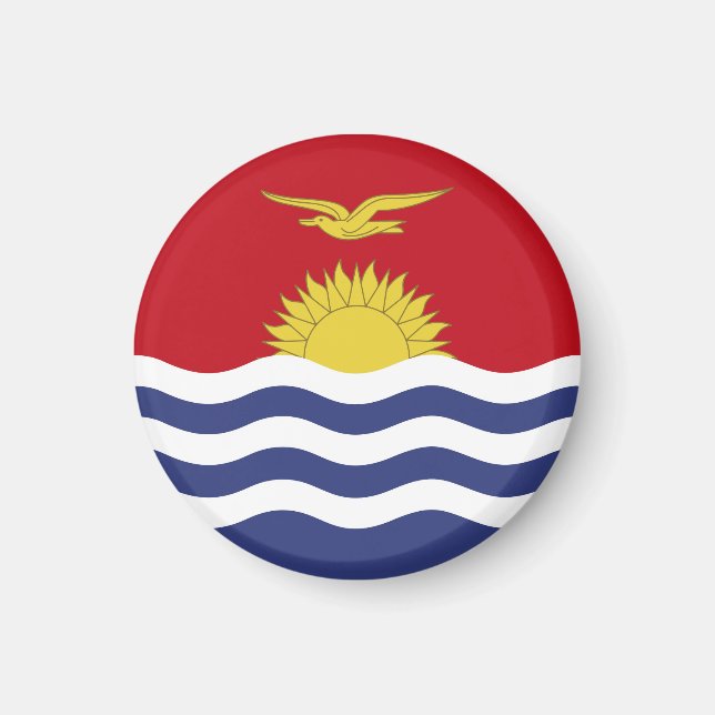 Kiribati-Flagge Magnet (Vorne)