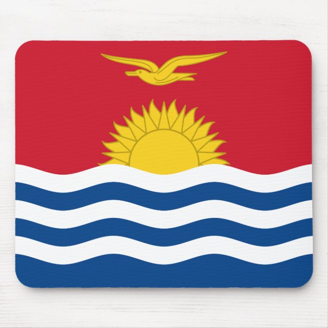 Kiribati-Flagge Mousepad (Vorne)