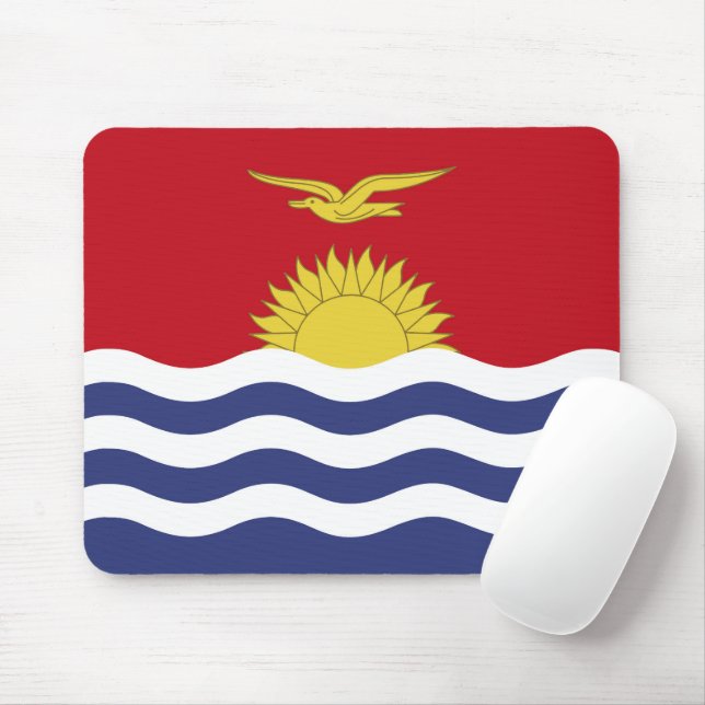 Kiribati-Flagge Mousepad (Mit Mouse)