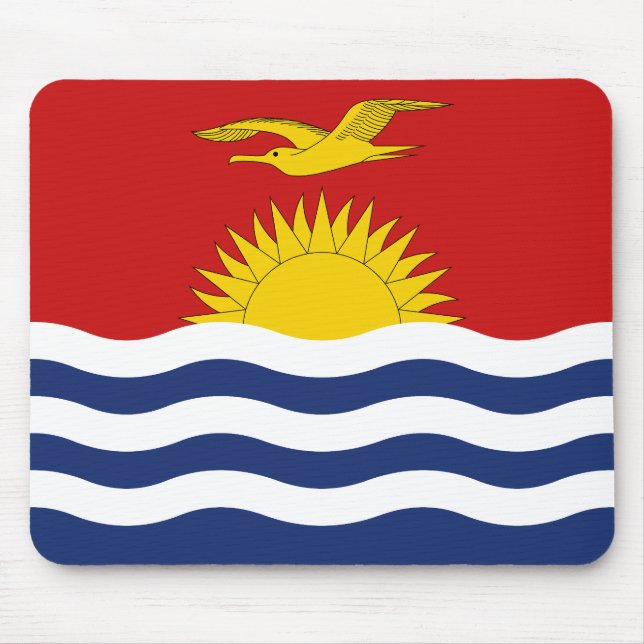 Kiribati-Flagge Mousepad (Vorne)