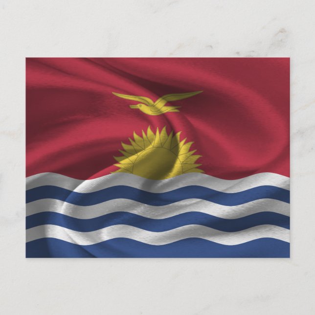 Kiribati-Flagge Postkarte (Vorderseite)