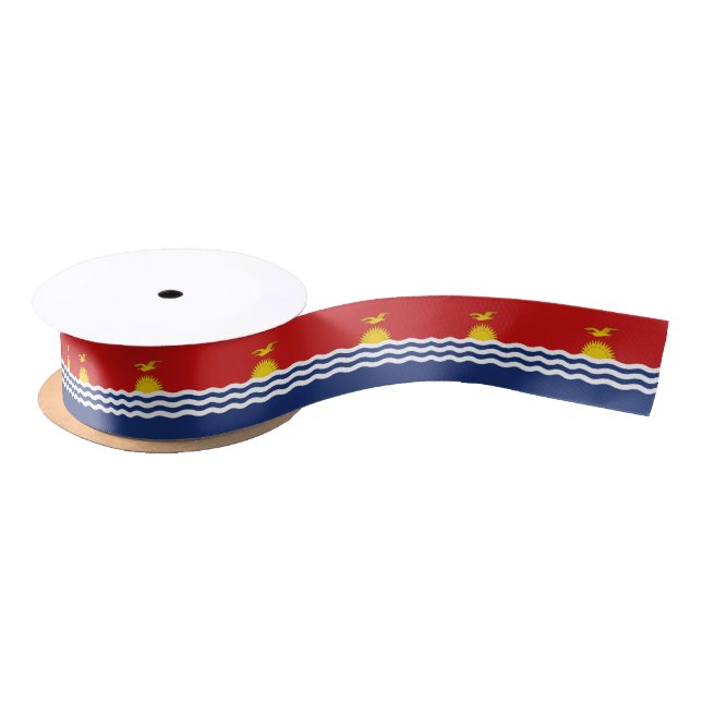 Kiribati-Flagge Satinband (Spule)