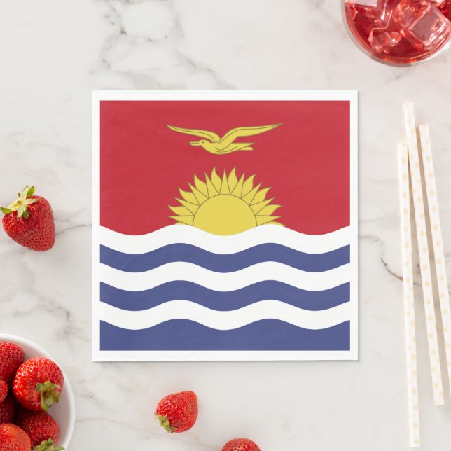 Kiribati-Flagge Serviette (Beispiel)
