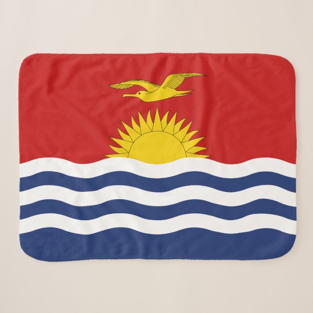 Kiribati-Flagge Sherpadecke (Vorderseite (Horizontal))