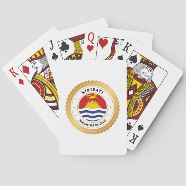 Kiribati-Flagge Spielkarten (Rückseite)