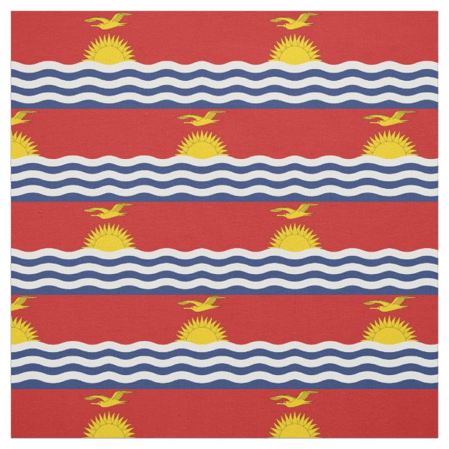 Kiribati-Flagge Stoff (Muster)
