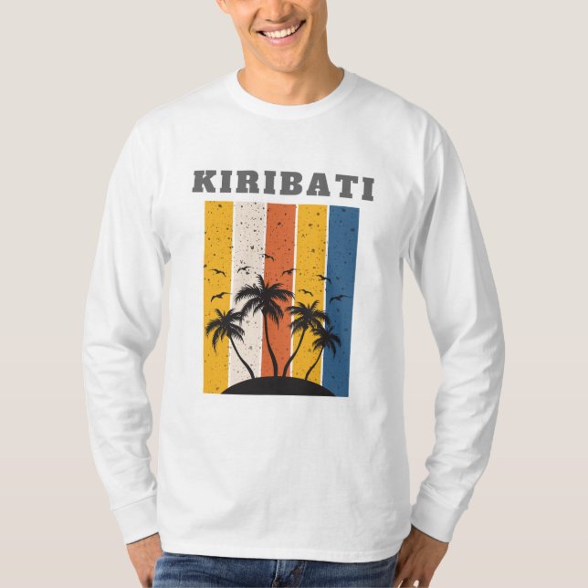 Kiribati Men's Long Sleeve T-Shirt (Vorderseite)