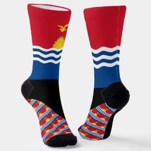 Kiribati Socken, Kiribati Flaggen Farben / Sport Socken