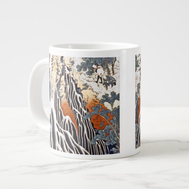Kirifuri Wasserfall auf dem Kurokami-Berg in Shimo Jumbo-Tasse (Vorderseite Links)