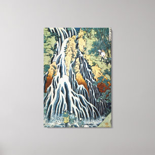Kirifuri Wasserfall, Hokusai Leinwanddruck
