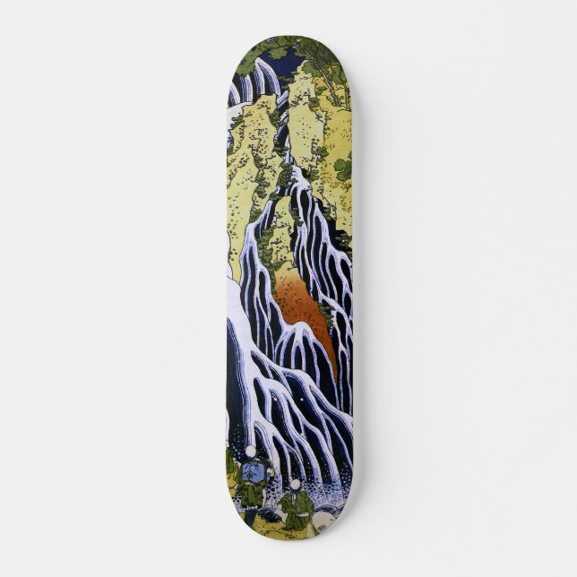 Kirifuri Waterfall Hokusai japanische Kunstkunst Skateboard (Vorne)