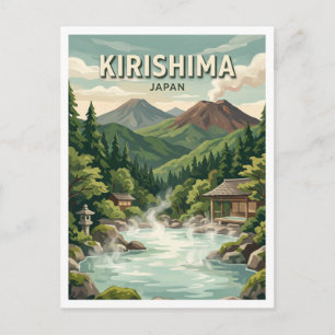 Kirishima Onsen Japan Postkarte