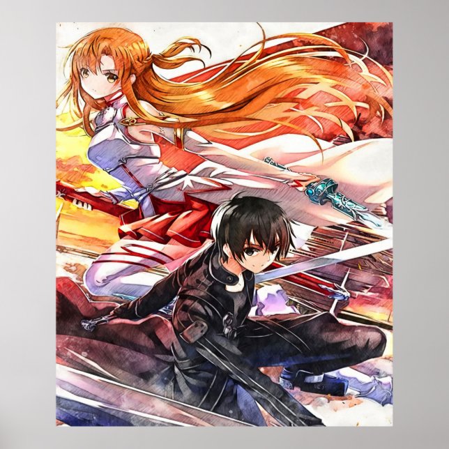 Kirito Asuna - SAO Poster (Vorne)