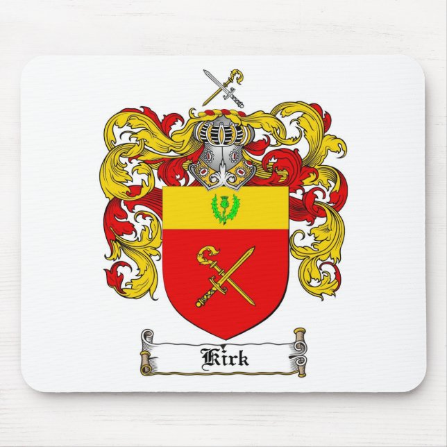 KIRK-FAMILIENWAPPEN - KIRK-WAPPEN MOUSEPAD (Vorne)