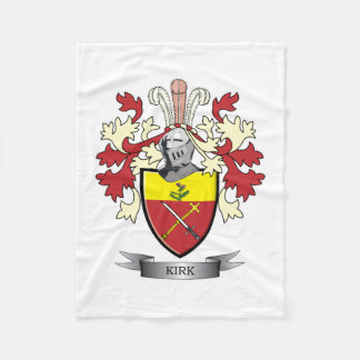 Kirk-Familienwappen-Wappen Fleecedecke