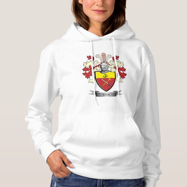 Kirk-Familienwappen-Wappen Hoodie (Vorderseite)