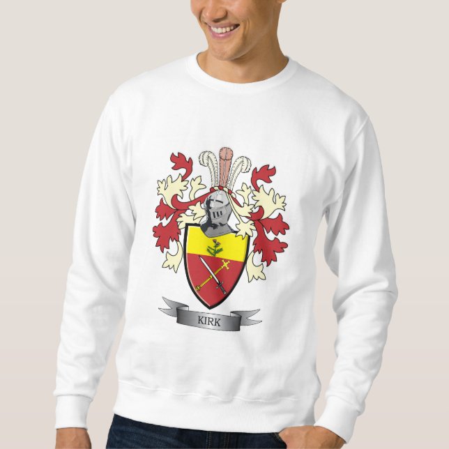 Kirk-Familienwappen-Wappen Sweatshirt (Vorderseite)