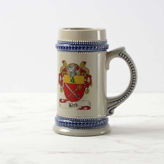 Kirk-Wappen Stein - Familienwappen Bierglas (Rechts)