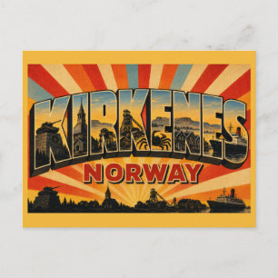 Kirkenes Norwegen Monument Postkarte