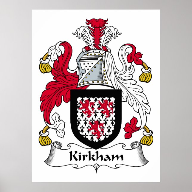 Kirkham Familienwappen Poster (Vorne)