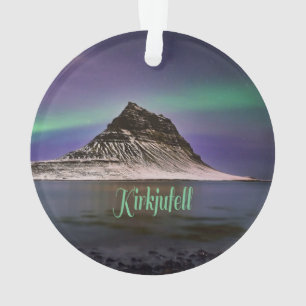Kirkjufell-Berg in Island Nordlichter Ornament