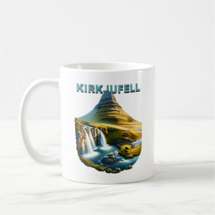 Kirkjufell-Berg und Wasserfälle Island Kaffeetasse